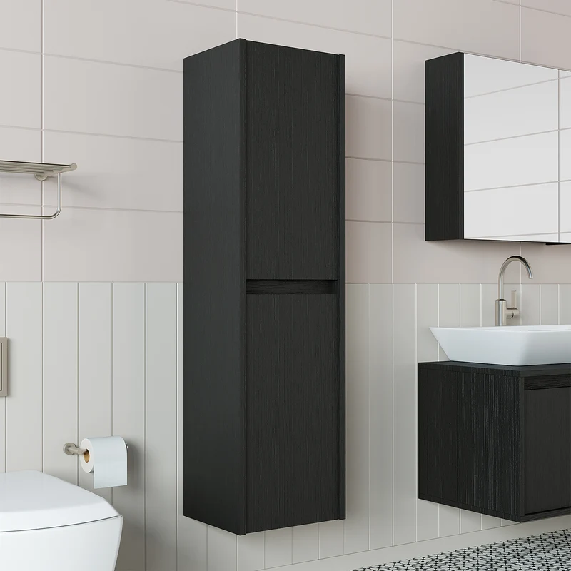 Roomart Badezimmer Hochschrank, 35 cm, hängend mit 4 Fächern, in 5 Farben