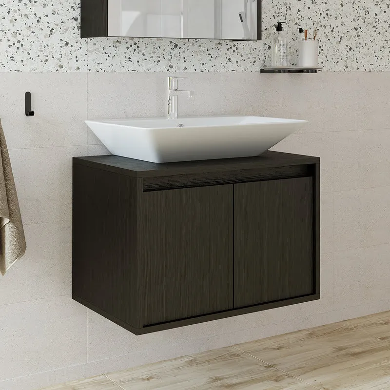 Roomart ATLANTIC Waschtisch mit Unterschrank, 65 cm, mit oder ohne Aufsatzbecken, in 5 Farben