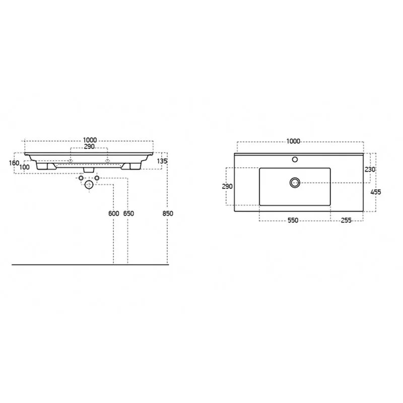 Roomart 4-teiliges Badmöbel-Set ATRIA, 100 cm, mit Spiegelschrank und Hochschrank, in 4 Farben