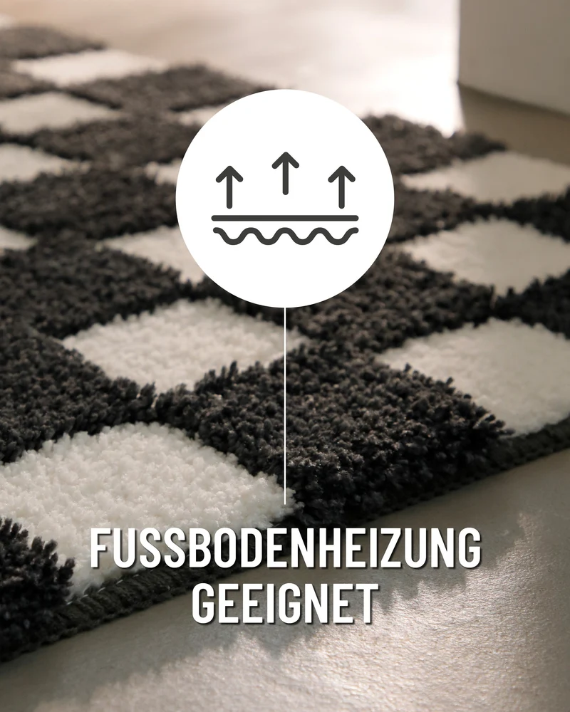 Badteppich Anthrazit Grau "Bobbi" WECONhome