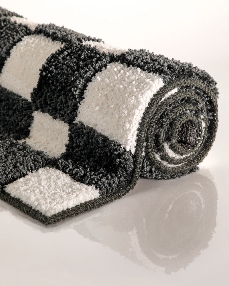 Badteppich Anthrazit Grau "Bobbi" WECONhome