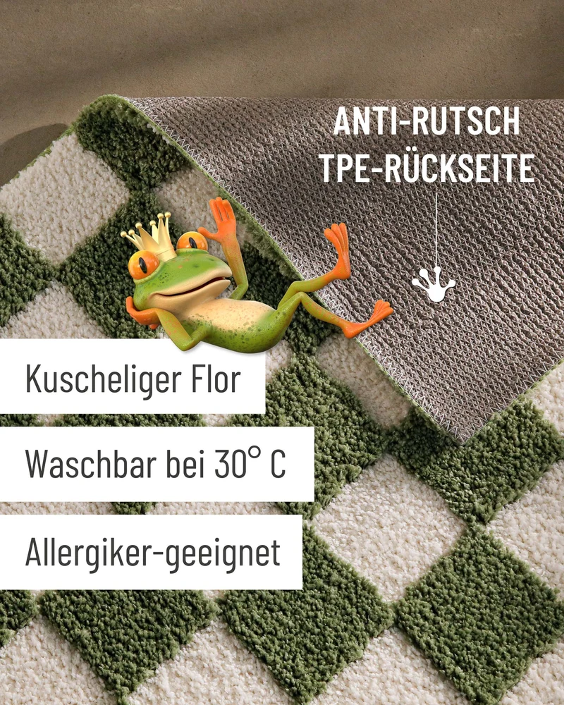 Badteppich Grün "Bobbi" WECONhome