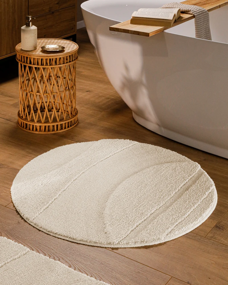 Badteppich Creme Weiß "Marc" WECONhome