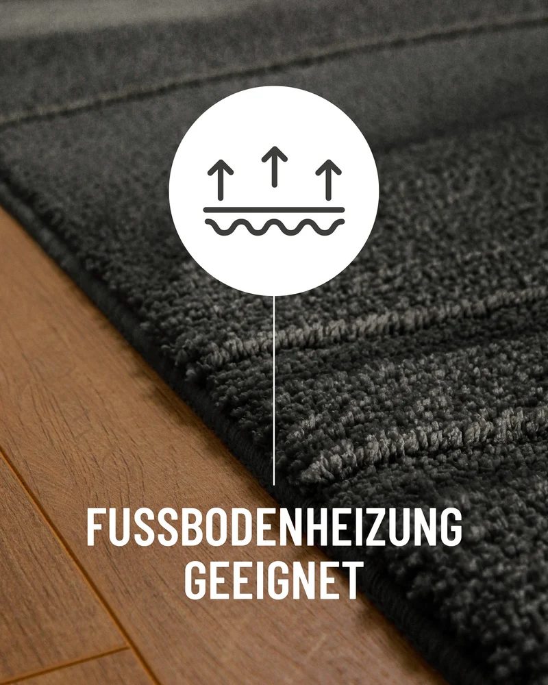 Badteppich Anthrazit Grau "Marc" WECONhome