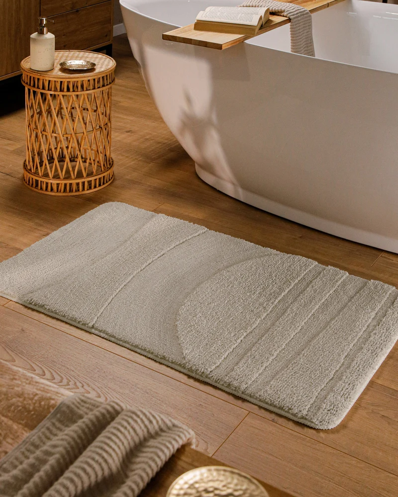 Badteppich Seiden Grau "Marc" WECONhome