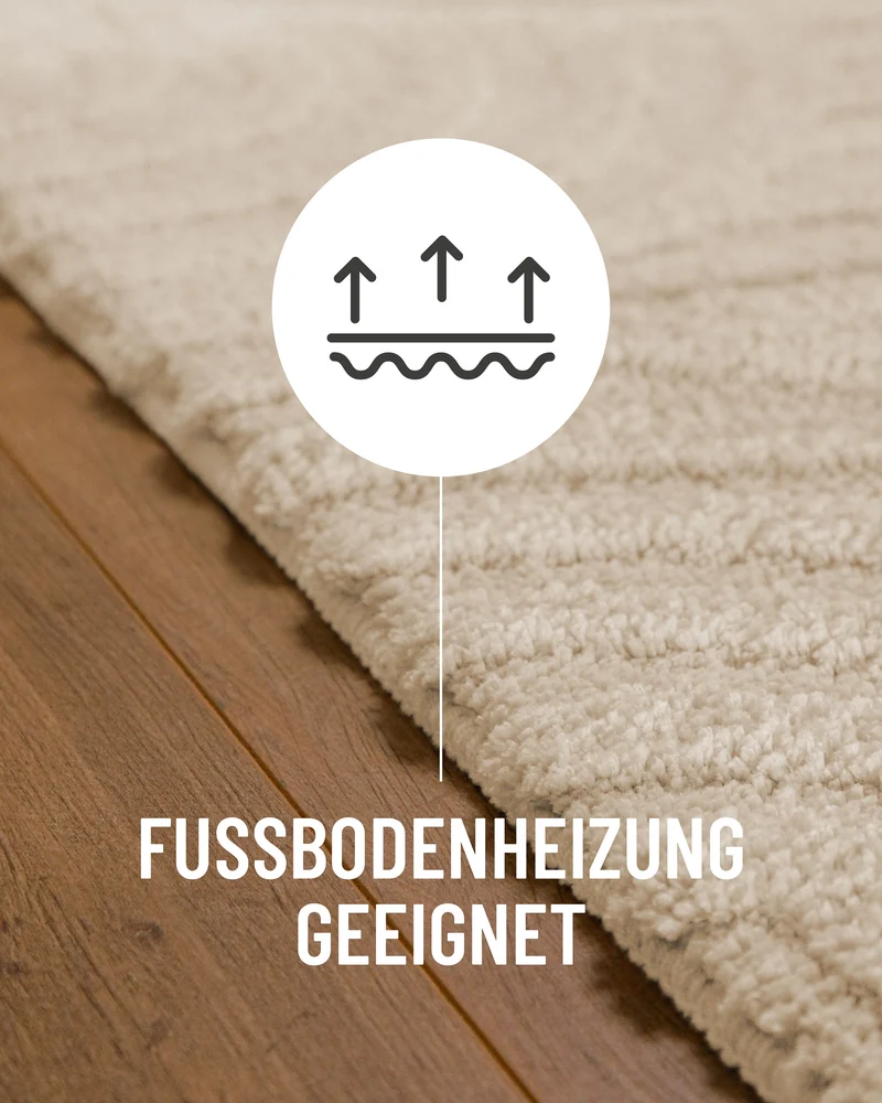 Badteppich Creme Weiß "Fiete" WECONhome