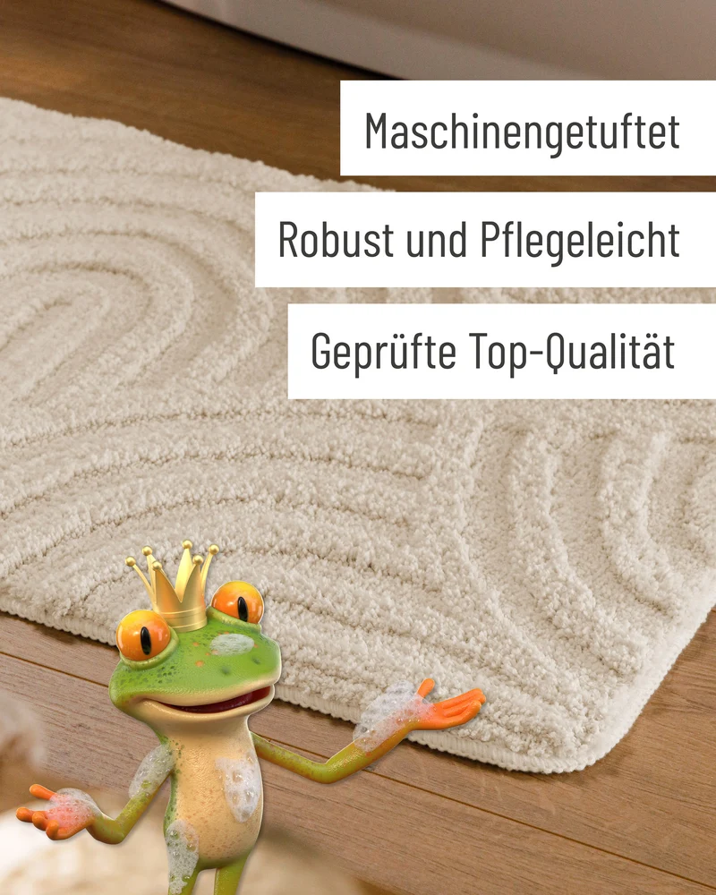 Badteppich Creme Weiß "Fiete" WECONhome