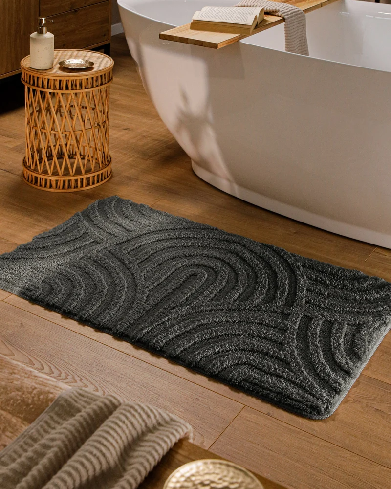 Badteppich Anthrazit Grau "Fiete" WECONhome