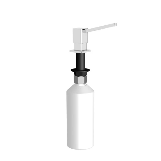 Seifenspender Tischeinbaumodell, Behälter 500 ml, von oben befüllbar, rund oder eckig, Art.Nr. 900 1317 010 und 900 1318 010