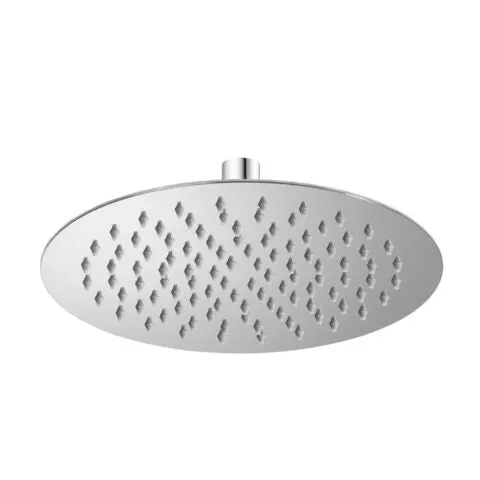 Regenbrause rund, Edelstahl poliert, extraflach 2 mm, 200 / 250 / 300 / 400 mm