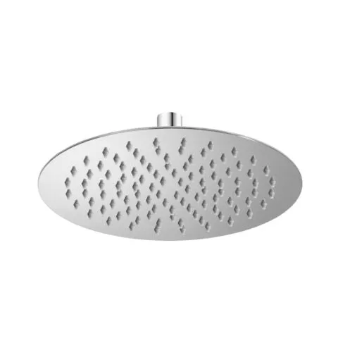Regenbrause rund, Edelstahl poliert, extraflach 2 mm, 200 / 250 / 300 / 400 mm