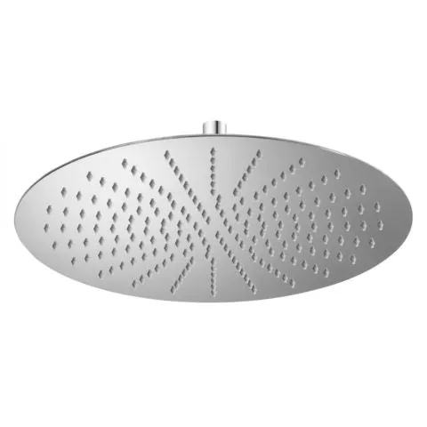 Regenbrause rund, Edelstahl poliert, extraflach 2 mm, 200 / 250 / 300 / 400 mm