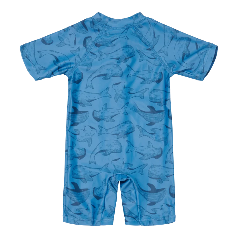 Badeanzug Kurzarm Sea Life Blue