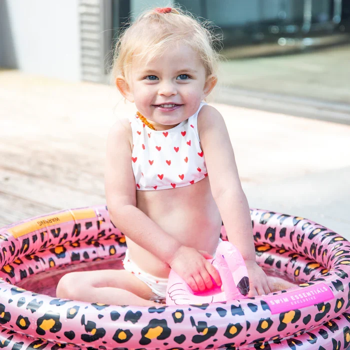 Swim Essentials Babybecken Pantherdruck Roségold 60 cm