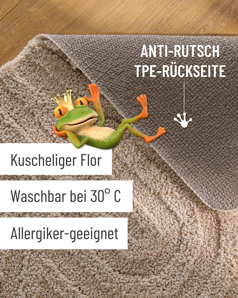 Badteppich Sand Beige "Fiete" WECONhome