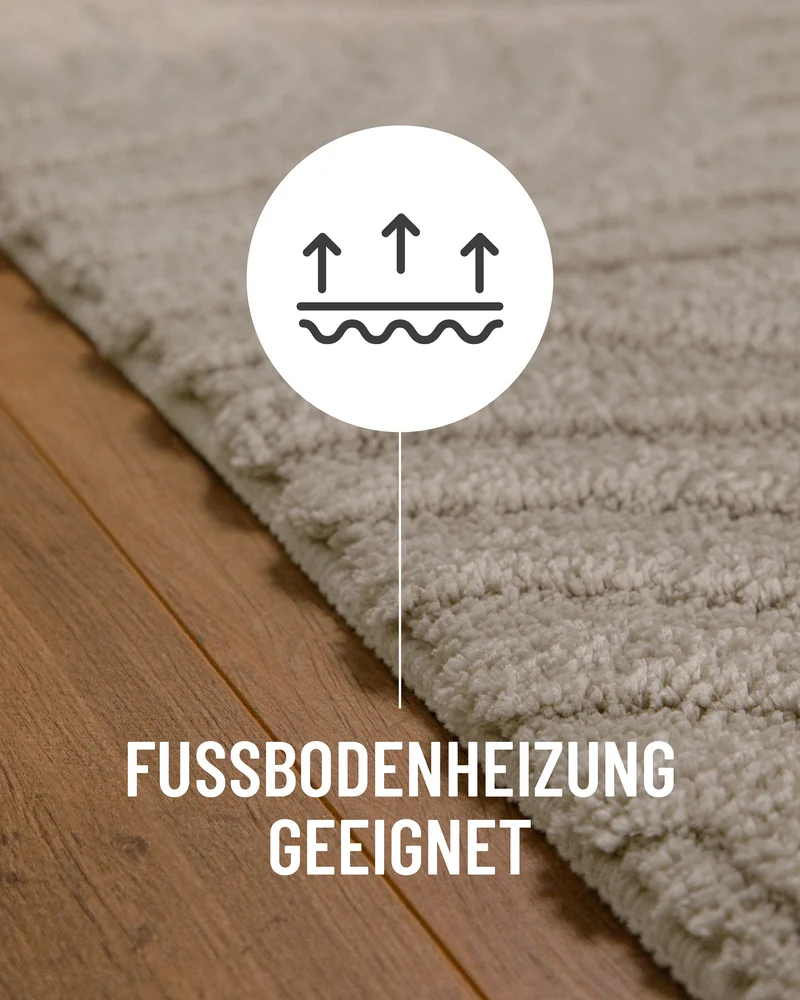 Badteppich Seiden Grau "Fiete" WECONhome