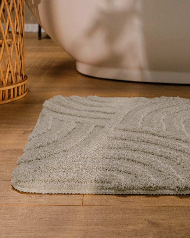 Badteppich Seiden Grau "Fiete" WECONhome