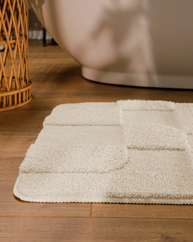 Badteppich Creme Weiß "Davie" WECONhome