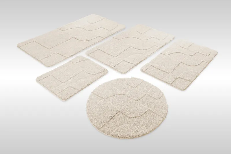 Badteppich Creme Weiß "Davie" WECONhome