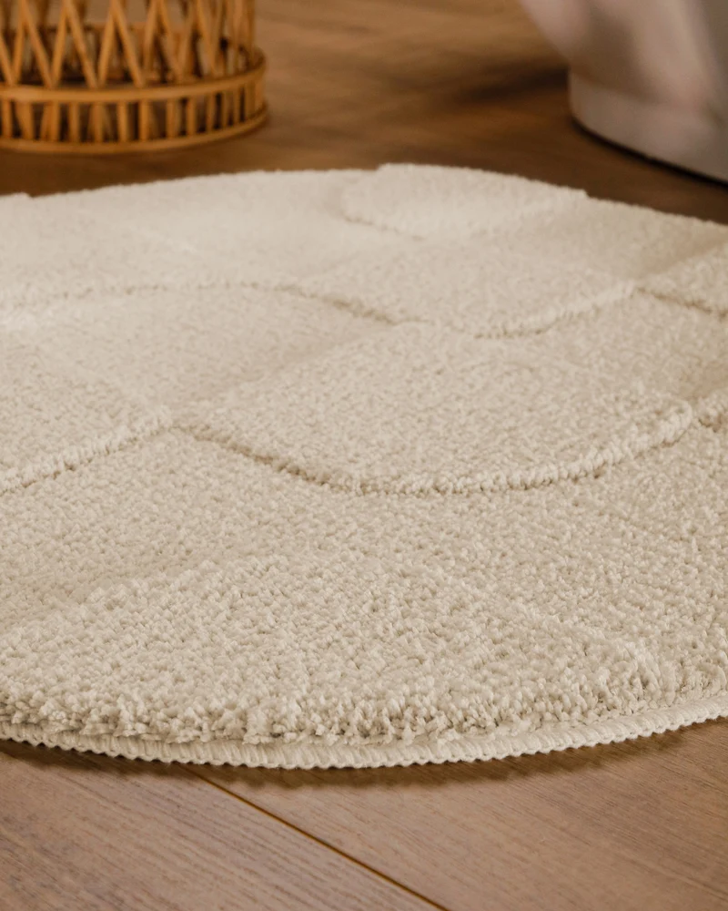 Badteppich Creme Weiß "Davie" WECONhome