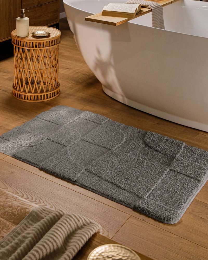 Badteppich Basalt Grau "Davie" WECONhome