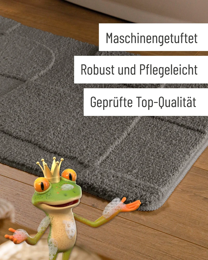Badteppich Basalt Grau "Davie" WECONhome