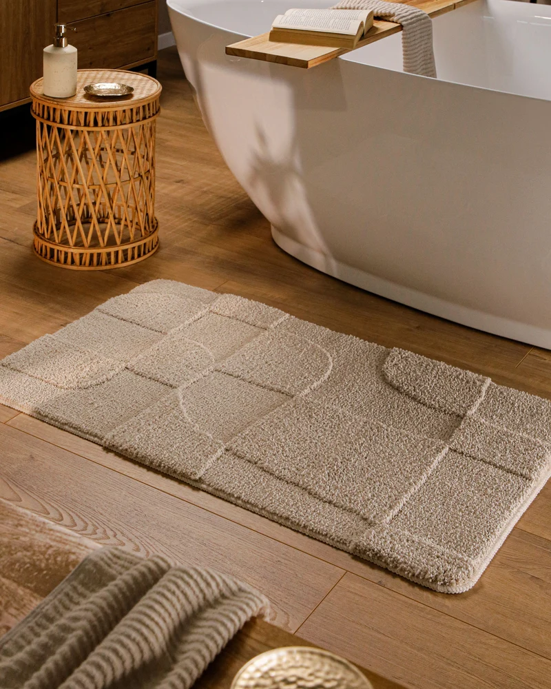 Badteppich Sand Beige "Davie" WECONhome