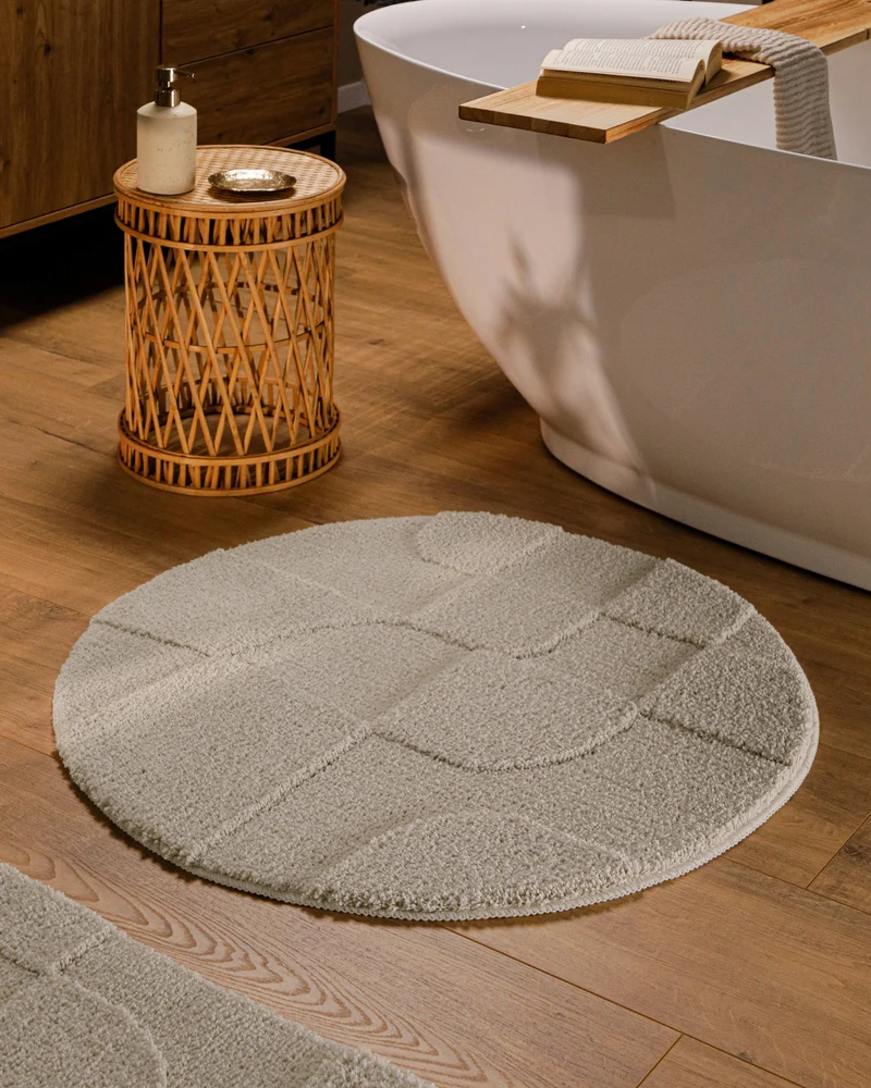 Badteppich Seiden Grau "Davie" WECONhome