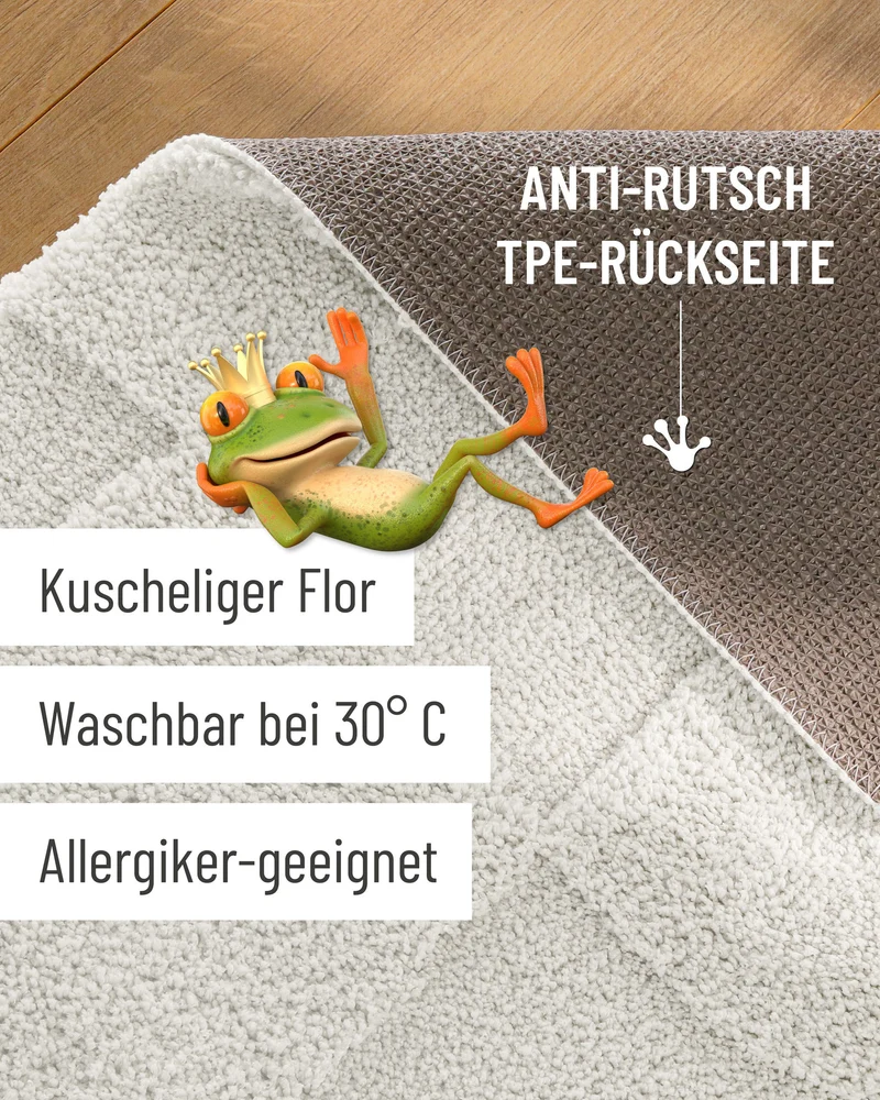 Badteppich Weiß "Davie" WECONhome