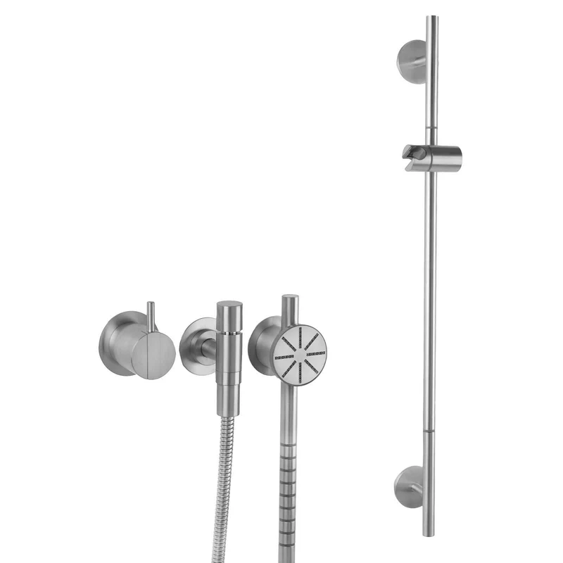 Vola Dusche mit Rundkopfhandbrause & Brausestange 2171S-T65