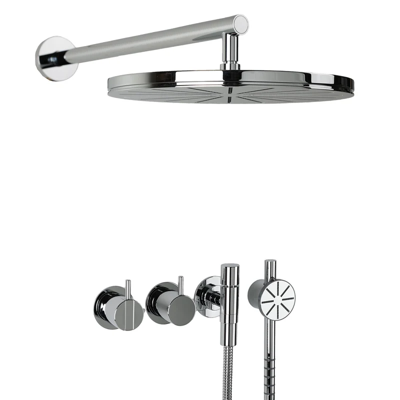 Vola Regendusche mit Rundkopfhandbrause 2471S-061