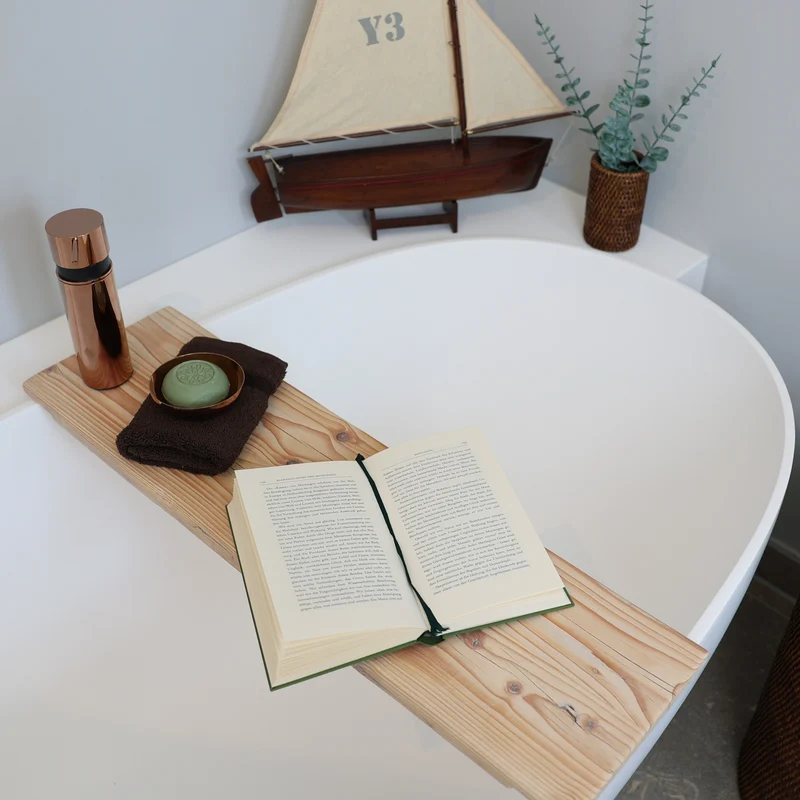 Badewannenablage Altholz