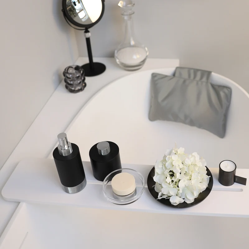 Badewannenablage Corian® Weiß matt