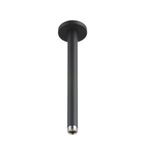 Brausearm für die Deckenmontage, rund, 120, 240 oder 360 mm, verchromt oder schwarz matt