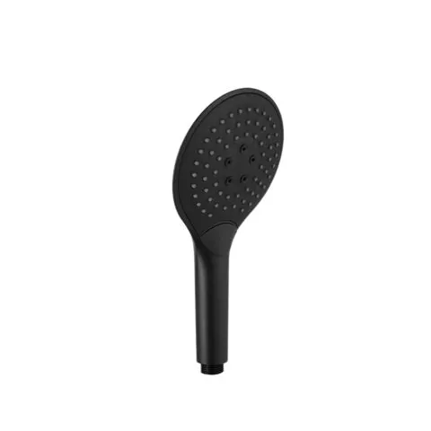 Handbrause 3-fach verstellbar mit Druckknopf-Umstellung, Chrom oder Schwarz matt