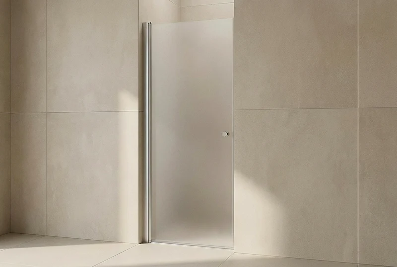 Drehtür für die Nische, Komplett-Set mit Wandprofil, 6 mm ESG-Glas, EasyCare, 200 cm hoch