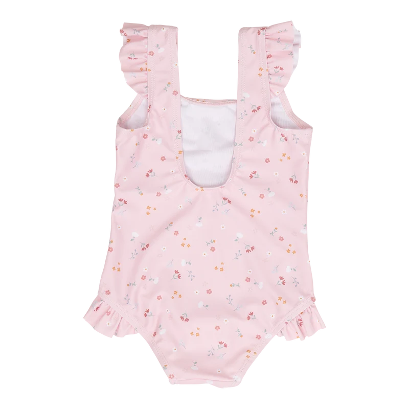 Badeanzug mit Rüschen Litte Pink Flowers Little Dutch
