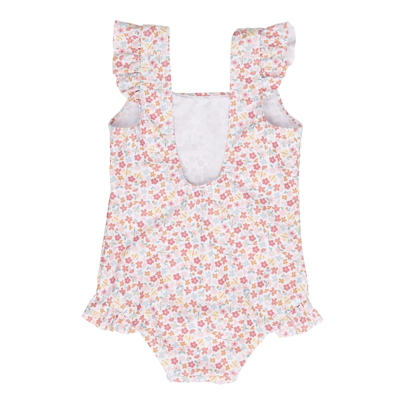 Badeanzug mit Rüschen Summer Flowers Little Dutch