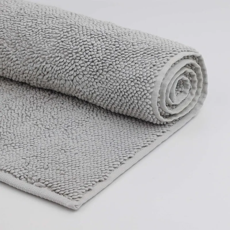 Badteppich Twist Silbergrau