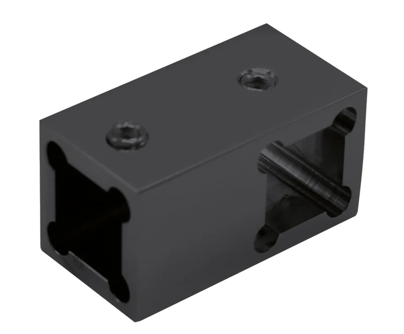 T-Verbinder für Stabilisierungsstange eckig, 12 x 12 mm, 11 Oberflächen, Art.Nr. SQ1250