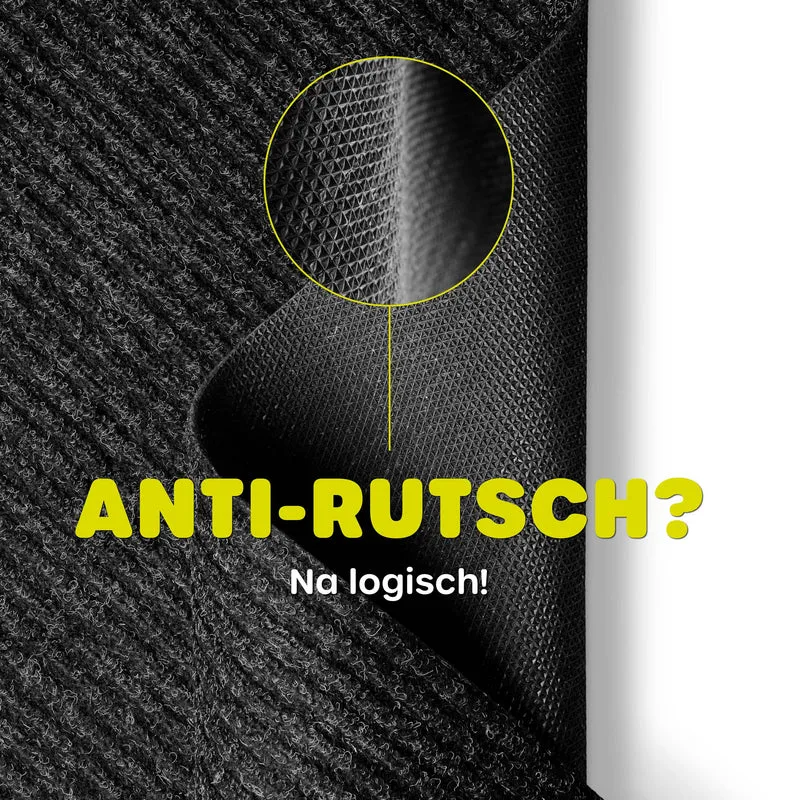 Wetterfester & rutschfester Läufer "Buhai" schwarz & grau für alle Wohnbereiche