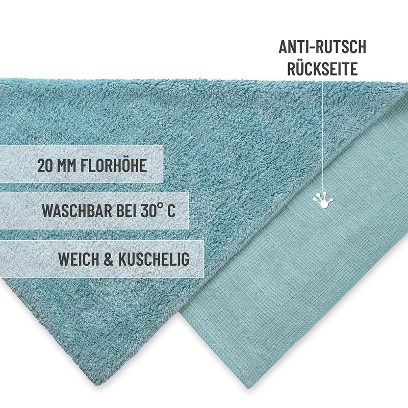 Badteppich Rauch Blau "Erik" WECONhome Basics