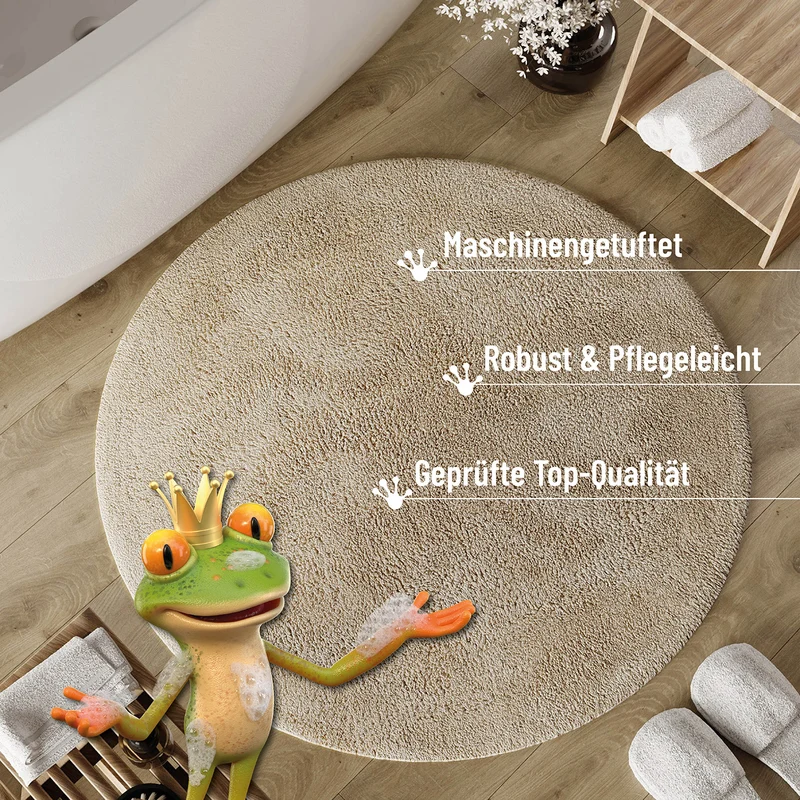 Badteppich Beige "Erik" WECONhome Basics