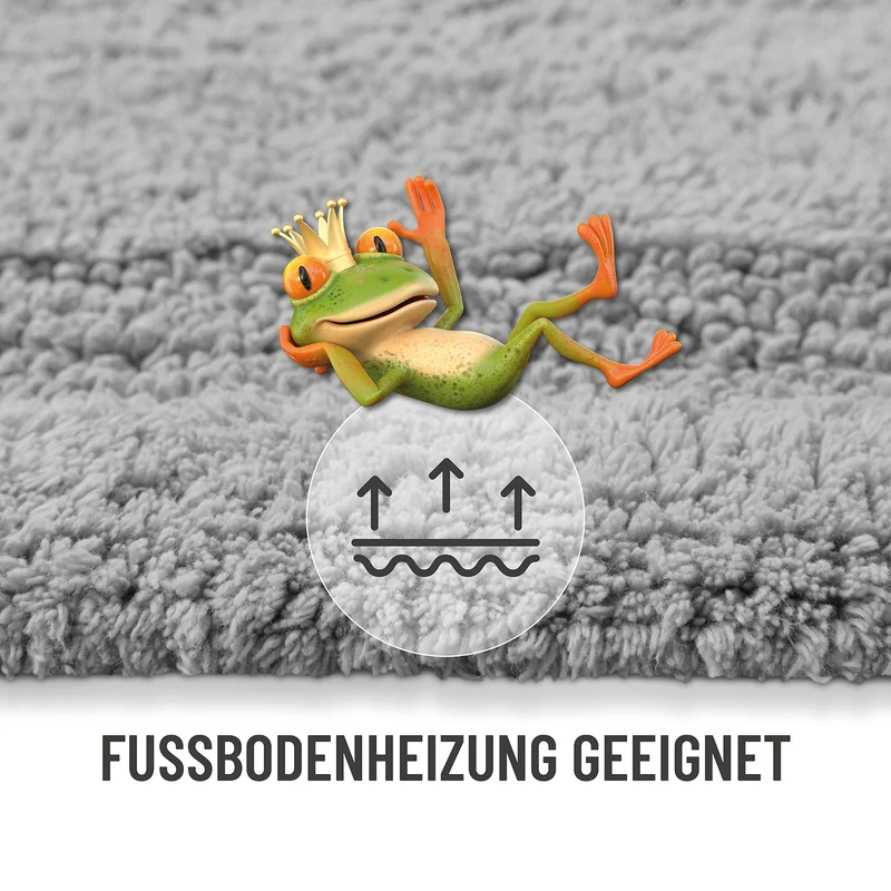Badteppich Licht Grau "Knut" WECONhome Basics