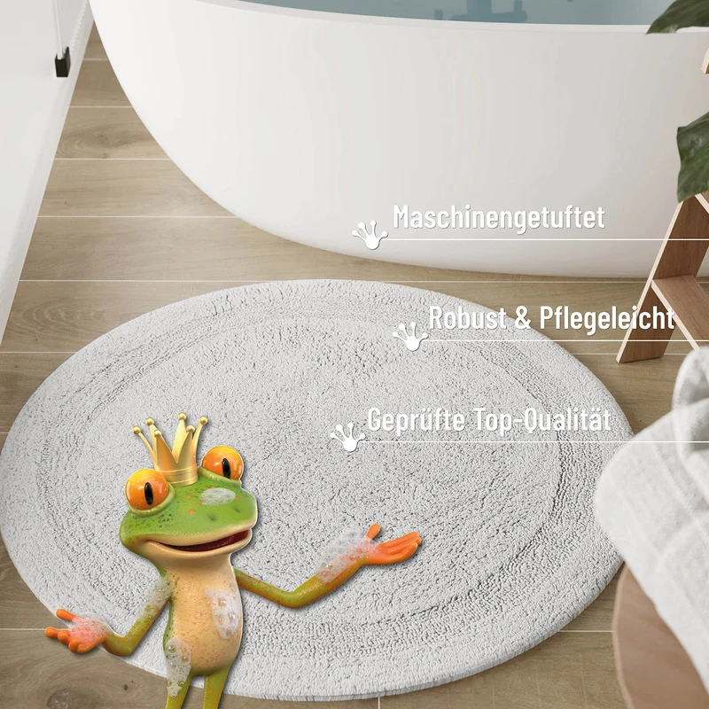 Badteppich Weiß "Knut" WECONhome Basics