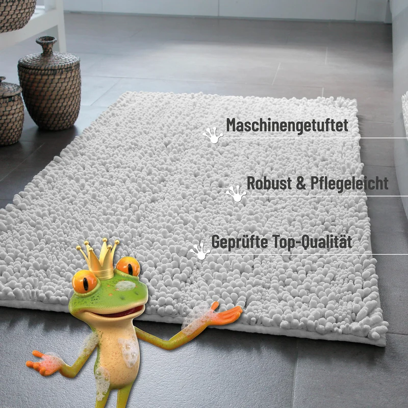 Badteppich Weiß "Benno" WECONhome Basics