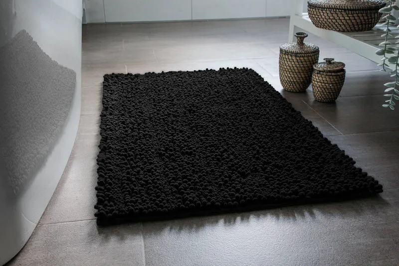 Badteppich Schwarz "Benno" WECONhome Basics