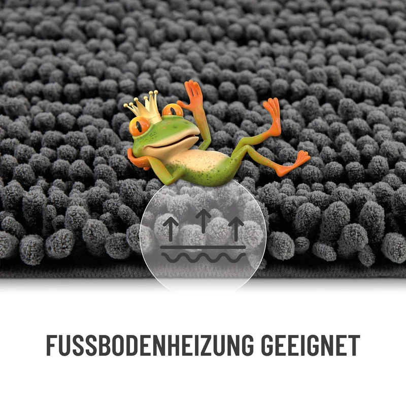 Badteppich Grau "Benno" WECONhome Basics