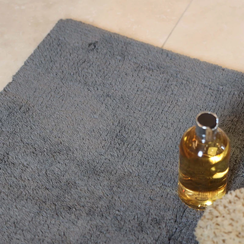 Rhomtuft Badteppich Pur Kiesel