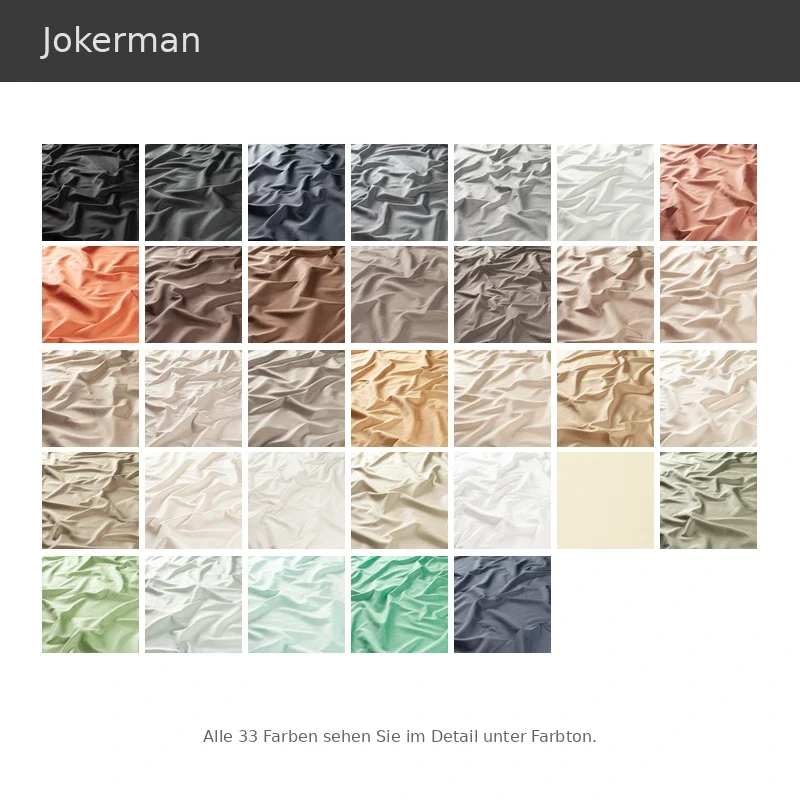 Jokerman – eleganter weichfließender Akustikvorhang halbtransparent in 33 modernen Farben